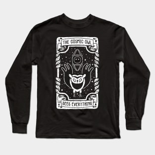 adventure time, the cosmic owl from adventure time in an awesome tarot card design Long Sleeve T-Shirt